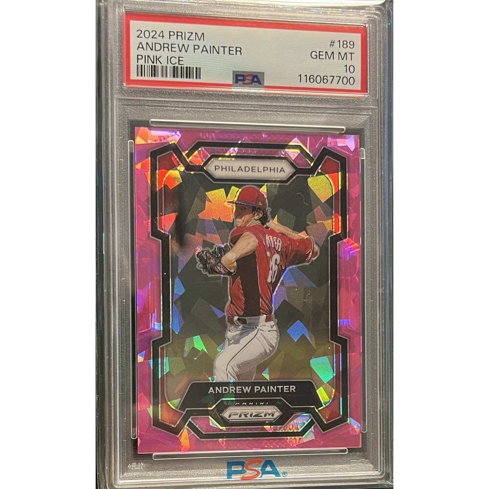2024 Panini Prizm - Andrew Painter #189 Pink Ice Prizm (RC) GEM MT 10 POP 1
